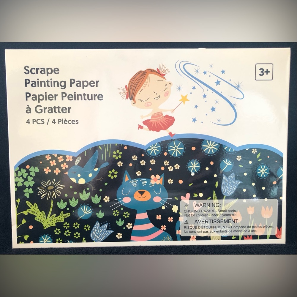 BN Miniso Scratch Off Scrape Painting Paper 4 Pcs SEALED
